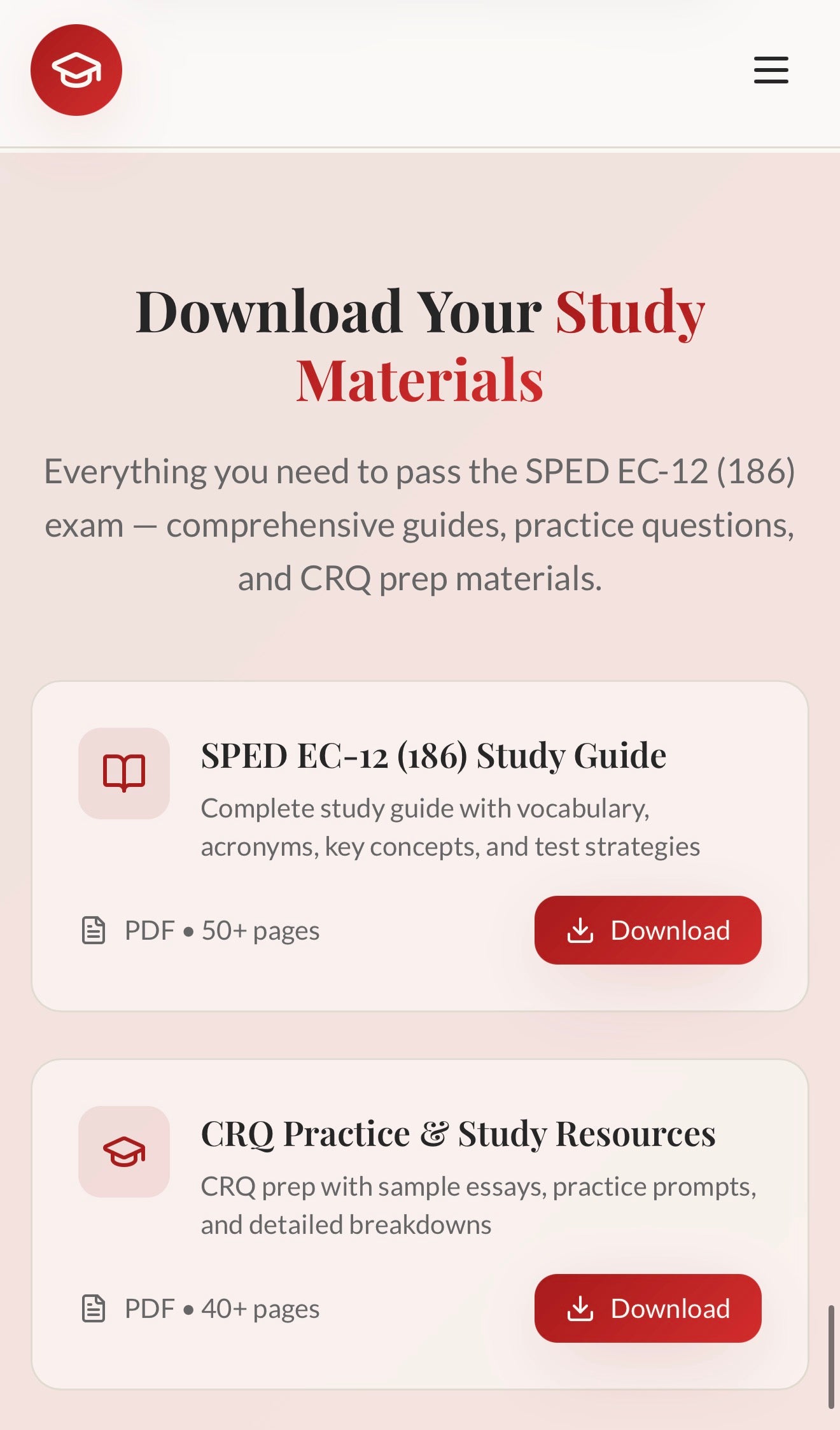 SPED EC–12 Strategic Certification App Suite