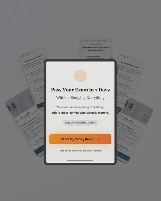 Pass Your Exam In 7 Days